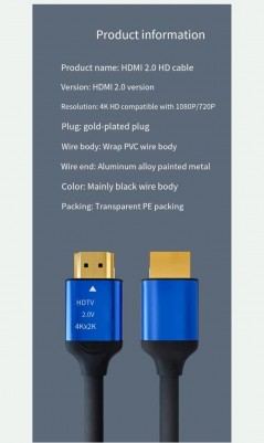 Discover Cavo HDMI 4K 1.8mt Bulk | Nero details