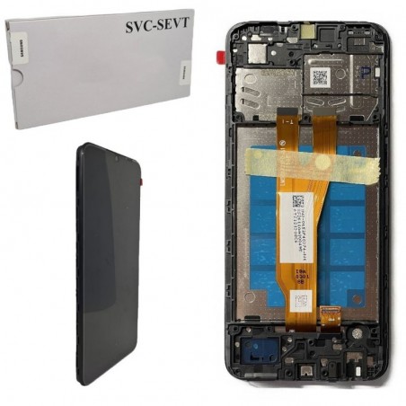 Scopri Samsung SERVICE PACK Display LCD ORIGINALE + Frame Per Galaxy A032 A03 Core 2022 | Nero in dettaglio