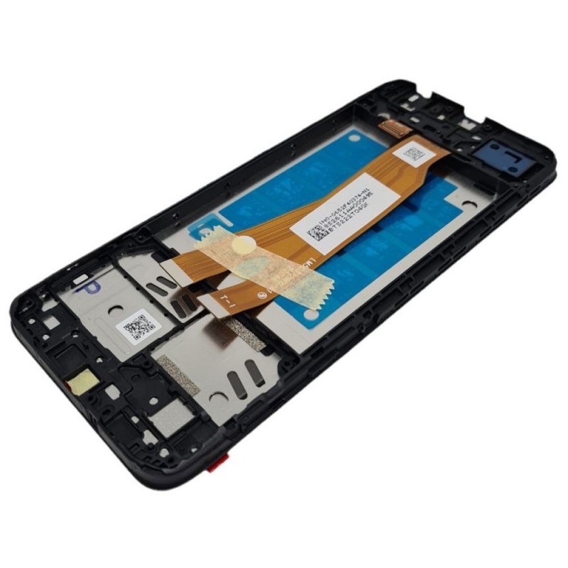 Samsung SERVICE PACK Display LCD ORIGINALE + Frame Per Galaxy A032 A03 Core 2022 | Nero