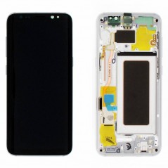 Foto di Samsung SERVICE PACK Display LCD ORIGINALE + Frame Per Galaxy G950 S8 | Silver - Samsung