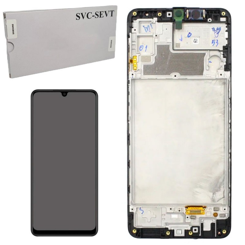 Samsung Service Pack Original LCD Display + Frame For Galaxy M22 M225 F22 E225 | Black