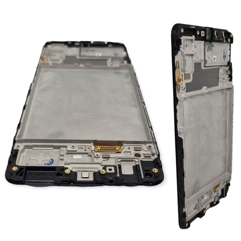 Samsung SERVICE PACK Display LCD ORIGINALE + Frame Per Galaxy M22 M225 F22 E225 | Nero