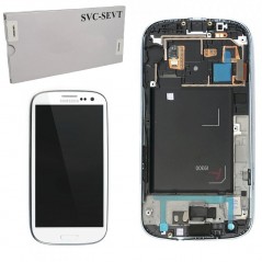 Compra Samsung SERVICE PACK Display LCD ORIGINALE + Frame Per Galaxy S3 GT-I9300 | Bianco online