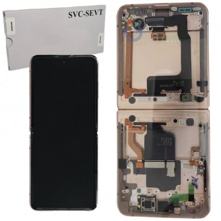 Buy Samsung Service Pack Display LCD + Frame Per Galaxy Z Flip 4 5g SM-F721 | Pink Gold online