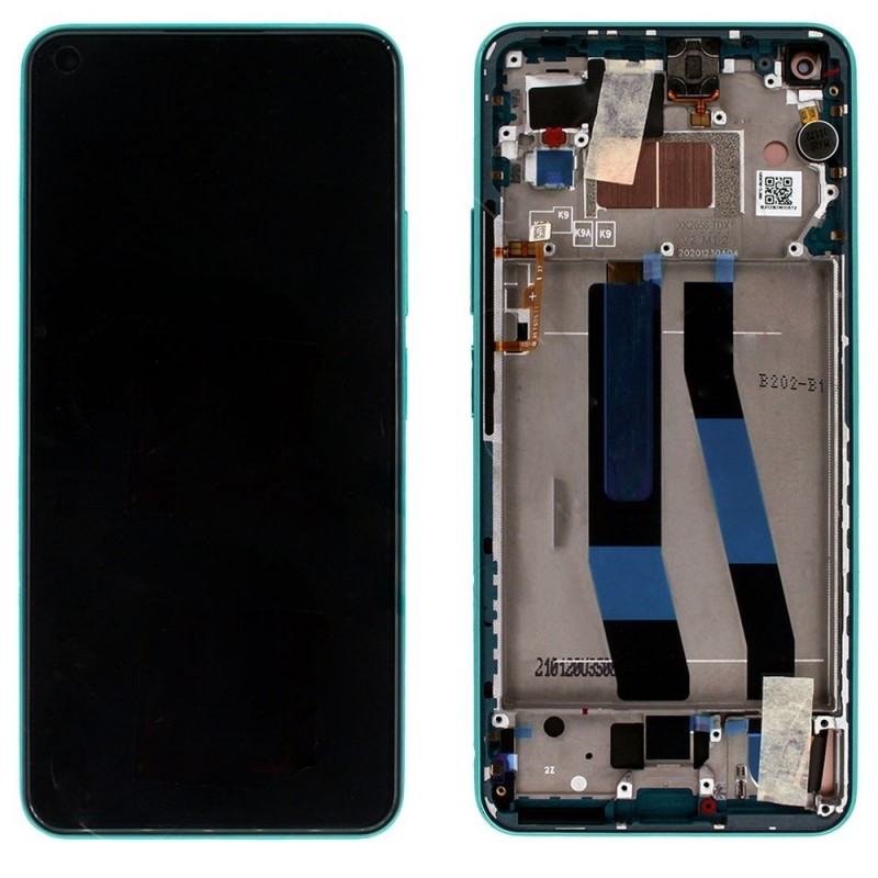 Xiaomi SERVICE PACK Display LCD ORIGINALE + Frame Per Mi 11 Lite 5G M2101K9G | Verde