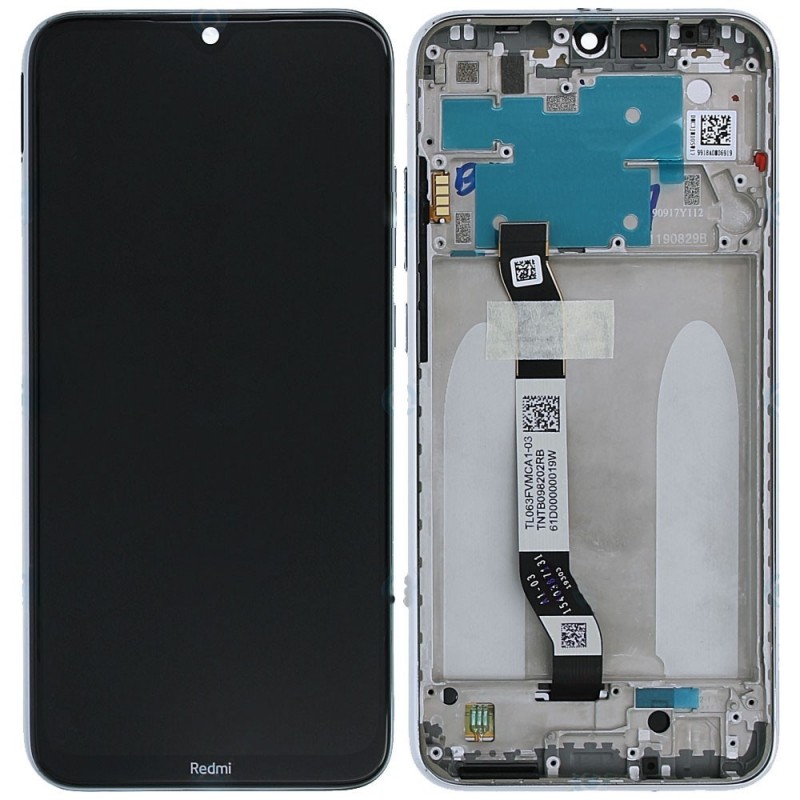 Xiaomi SERVICE PACK Display LCD ORIGINALE + Frame Per Redmi Note 8 | Bianco