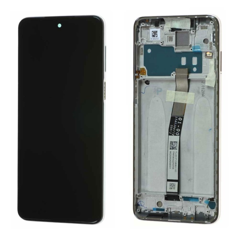 Xiaomi Service Pack Original LCD Display + Frame For Redmi Note 9S | Glacier White White