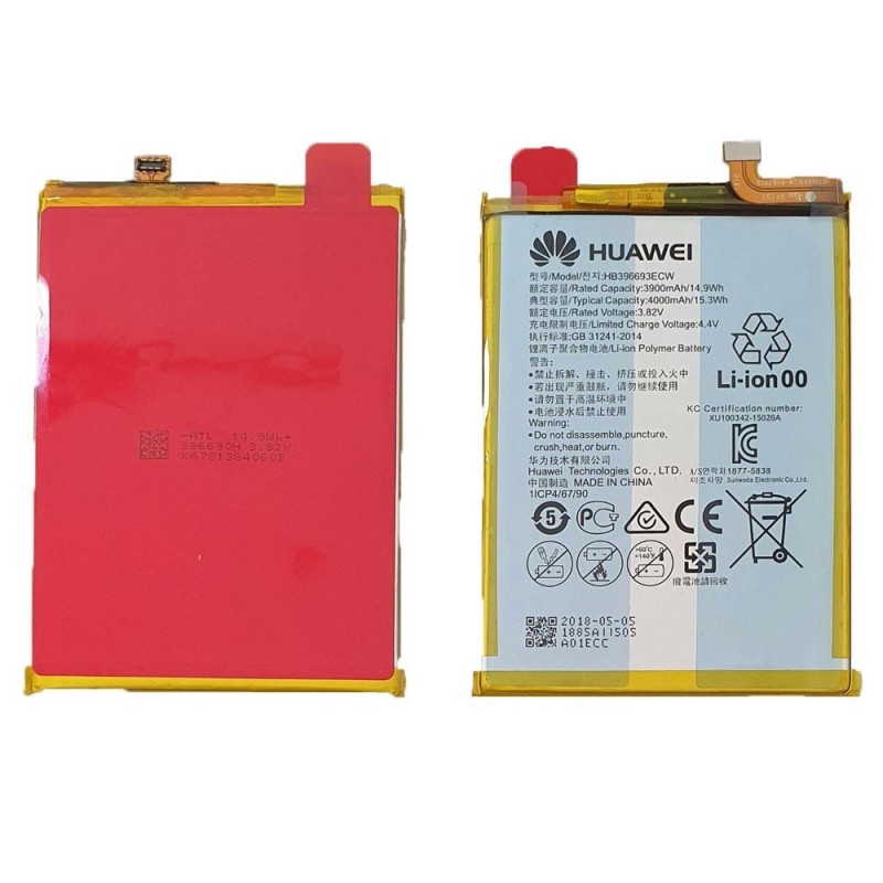 Huawei Service Pack Batteria HB396693ECW Originale per Mate 8 NXT-L29