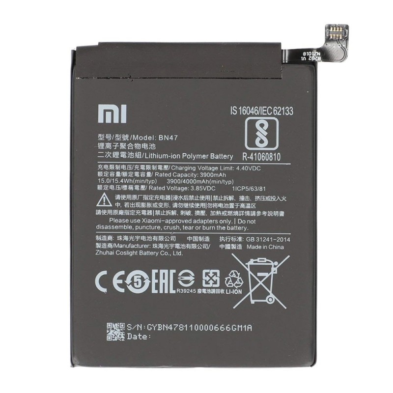 Xiaomi Service Pack Batteria BN47 Originale per Mi A2 Lite - Redmi 6 Pro