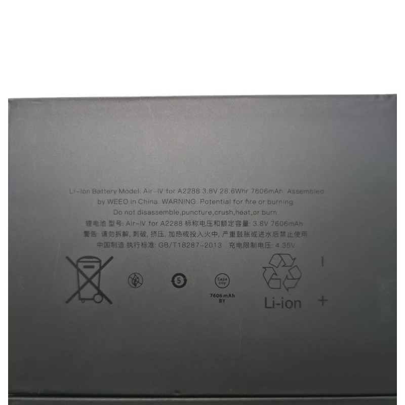 Compatible Battery for Apple iPad Air 4th / 5th Gen. | A2288 - 7606mAh