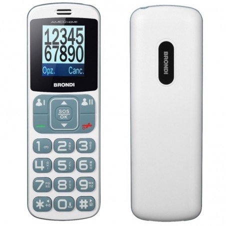 Photo of Brondi Amico Home Telefono Cellulare Senior CONTROLLO REMOTO | Bianco e Grigio - Brondi