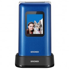 Product image Brondi Amico Prezioso Telefono Cellulare Fotocamera 1.3 MP Controllo Remoto | Blu Metal