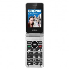 Discover Brondi Amico Prezioso Telefono Cellulare Fotocamera 1.3 MP Controllo Remoto | Blu Metal details