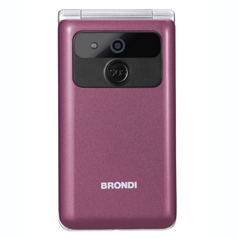 BRONDI Amico Prezioso Telefono Cellulare Senior DualSim Fotocamera 1.3 MP Controllo Remoto | Viola