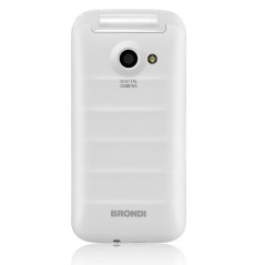 Buy Brondi FOX GSM Quadri Band Telefono Cellulare A Conchiglia Dual Sim | Bianco online