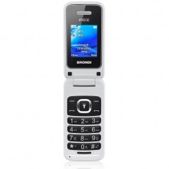 Acquista BRONDI FOX GSM Quadri Band Telefono Cellulare Dual Sim a Conchiglia | Bianco su Smartness