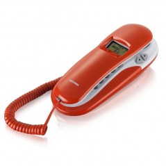 Immagine prodotto Brondi KENOBY CID Telefono Fisso Display Identificativo del Chiamante | Rosso e Bianco