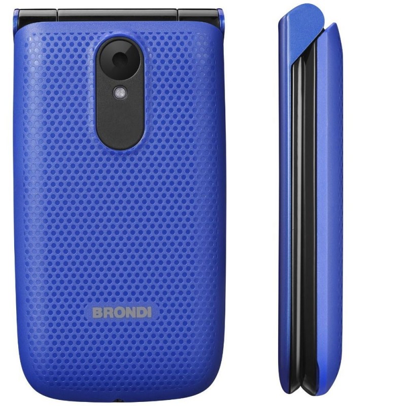 Brondi MAGNUM 4 Cellulare GSM QUADRI band Maxi Display Dual Sim Fotocamera | Blu