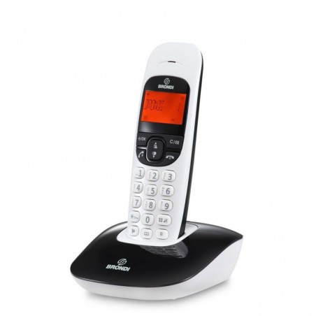 Acquista Brondi NICE Telefono Cordless Design Volume Regolabile Display Grande | Bianco e Nero in vendita
