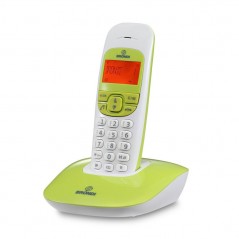 Scopri Brondi NICE Telefono Cordless Design Volume Regolabile Display Grande | Bianco e Verde in dettaglio