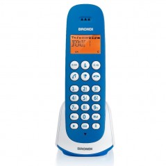 Compra BRONDI ADARA Telefono Cordless Grande Display Retroilluminato Menù Intuitivo | Blu e Bianco online