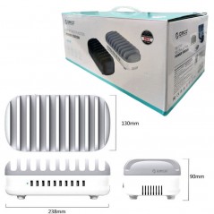 Immagine prodotto ORICO Stazione di ricarica 10 posti Multifunzione USB 5V 2.4A - 120W
