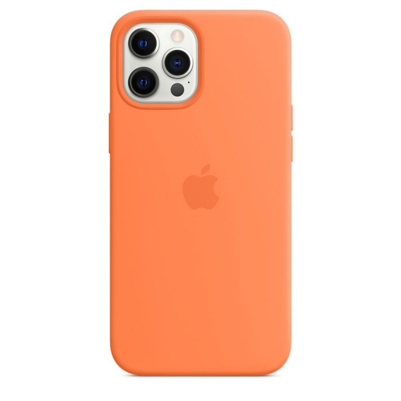 Apple MagSafe Silicone Phone Case for iPhone 12 Pro Max Kumquat Apple MagSafe Silicone Phone Case for iPhone 12 Pro Max Kumquat