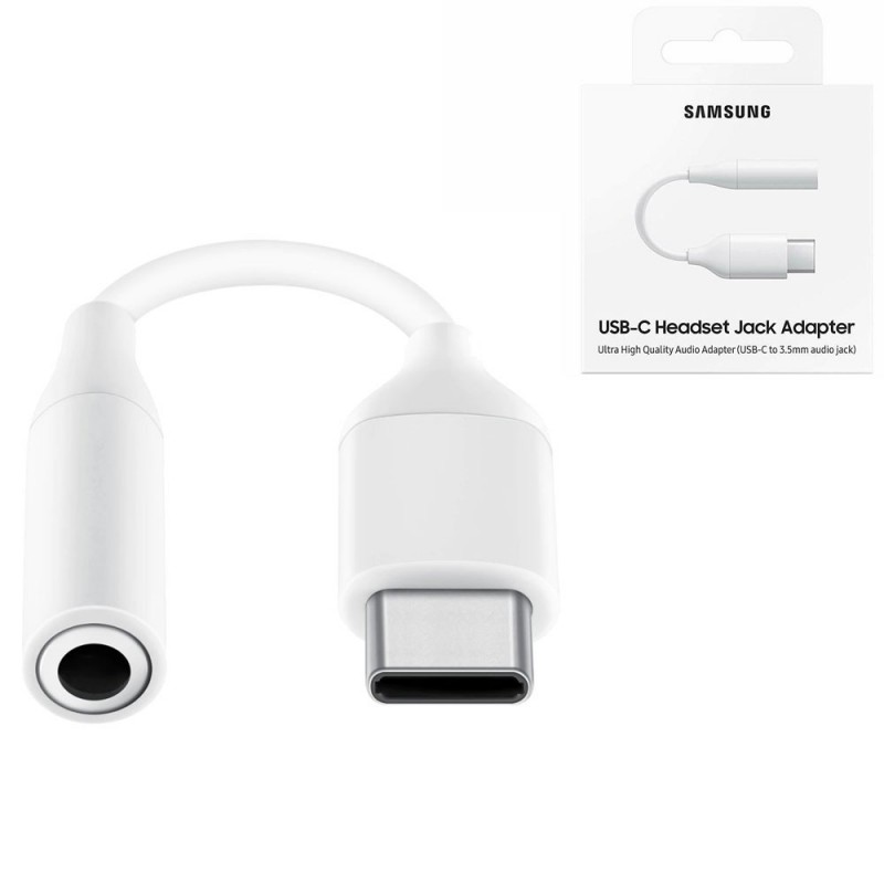 Samsung Adattatore USB Type-C a Connettore Jack 3.5mm EE-UC10JUW Bianco Samsung Adattatore USB Type-C a Connettore Jack 3.5mm EE-UC10JUW Bianco