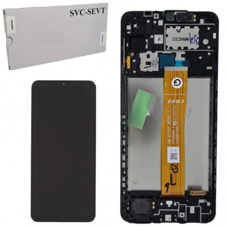 Photo of Samsung Service Pack LCD Display for Galaxy A12 2021 A127 With Frame | Black - Samsung