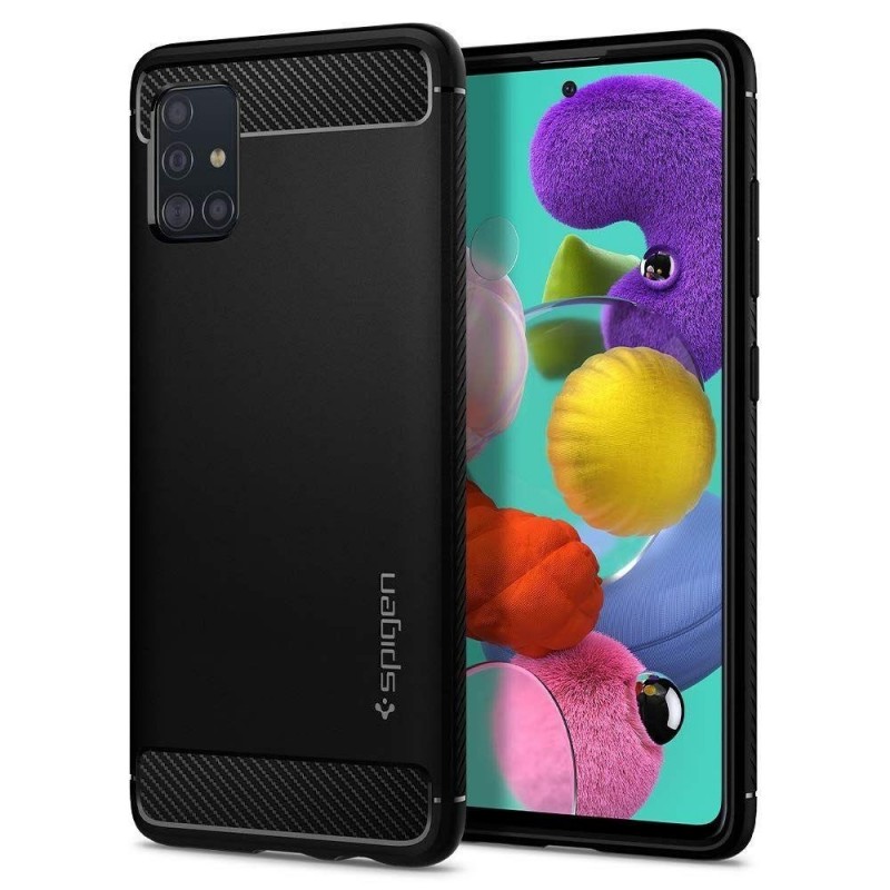 SPIGEN Armor Cover Per Galaxy A51 A515 Custodia Con Finitura Opaca Nera SPIGEN Armor Cover Per Galaxy A51 A515 Custodia Con Finitura Opaca Nera