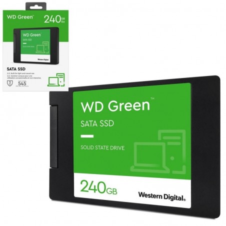 Discover Western Digital WD SSD 240GB SATA 6 2.5" WDS240G3G0A Solid State Drive Verde details