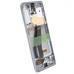 Foto di Samsung SERVICE PACK Display LCD ORIGINALE + Frame Per Galaxy S20 SM-G980 - S20 5G SM-G981 | Gray | NO CAMERA - Samsung