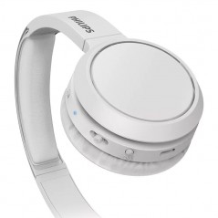 Philips Cuffie Bluetooth Con tasto Bass Boost Cuffia Wireless Over Ear TAH4205 | Bianco
