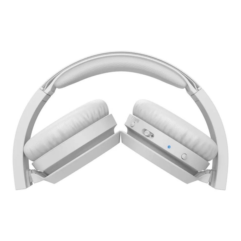 Philips Bluetooth Headphones with Bass Boost Button Wireless Over-Ear Headphones TAH4205 | White Philips Bluetooth Headphones with Bass Boost Button Wireless Over-Ear Headphones TAH4205 | White