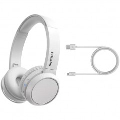 Discover Philips Cuffie Bluetooth Con tasto Bass Boost Cuffia Wireless Over Ear TAH4205 | White details