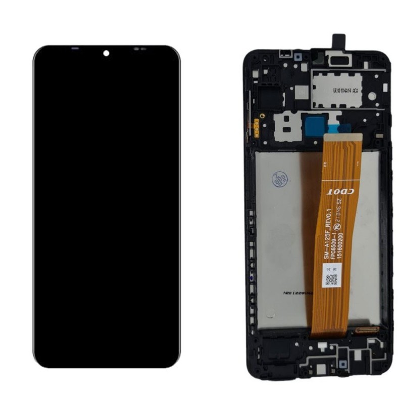 LCD Display + Frame For Samsung Galaxy A12 2020 SM-A125 / A12 2021 A127 | FLAT CDOT R.01 SM-A125F VERTICAL