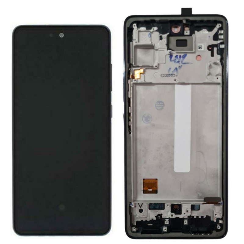 Display LCD OLED (FULL SIZE) + Frame Per Samsung Galaxy A536 A53 5G | Nero