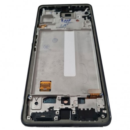 Display LCD OLED (FULL SIZE) + Frame Per Samsung Galaxy A536 A53 5G | Nero