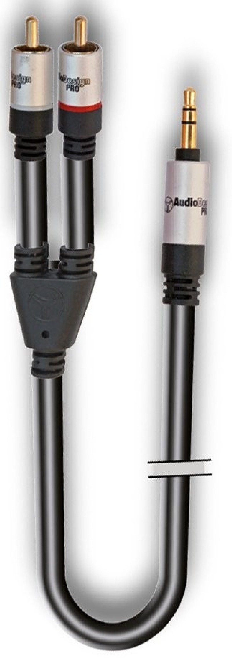 AUDIODESIGN PRO X-PRO Adapter Cable from 1 3.5 Stereo Jack to 2 RCA Male 3m