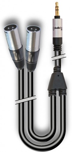 Buy AUDIODESIGN PRO Cavo Adattatore X-PRO da 1 Jack 3,5 Stereo a 2 XLR 3 Maschio - 6 mt online
