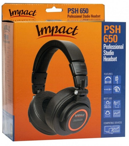Product image AUDIODESIGN PRO IMPACT Cuffia Pro Studio ON-EAR PSH650 completa di cavo da 4 mt con custodia rigida