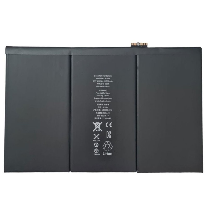 Compatible Battery for Apple iPad 3 9.7 (2012) A1416 A1430 A1403/iPad 4 9.7 (2012) A1458 A1459 A1460|A1389