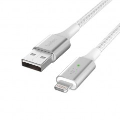 Immagine prodotto Belkin Cavo di Ricarica da Usb-A a Lightning BOOST CHARGE Con Led Intelligente | Bianco