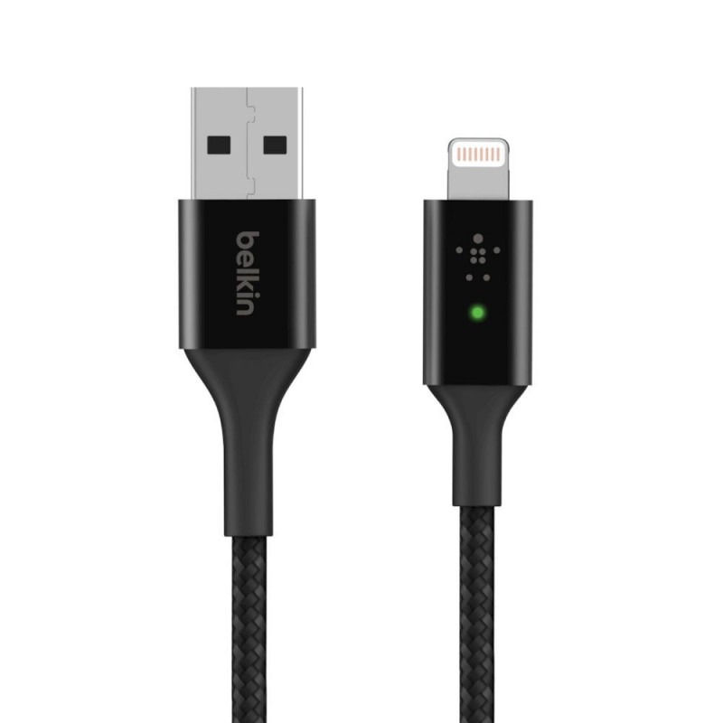 Belkin BOOST CHARGE USB-A to Lightning Charging Cable with Smart LED | Black