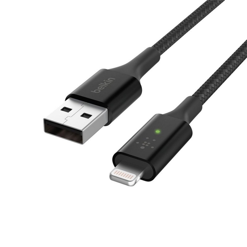 Belkin Cavo di Ricarica da Usb-A a Lightning BOOST CHARGE Con Led Intelligente | Nero