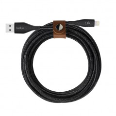 Belkin Belkin DuraTek Plus Lightning to USB-A Cable with Strap 3mt Black for sale