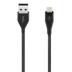 Product image Belkin DuraTek Plus Lightning to USB-A Cable with Strap 3mt Black