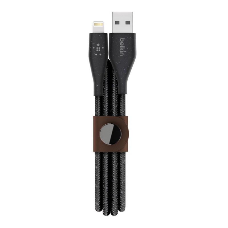 Belkin Cavo di Ricarica da Usb-A a Lightning BOOST CHARGE DURATEK + Strap | Nero