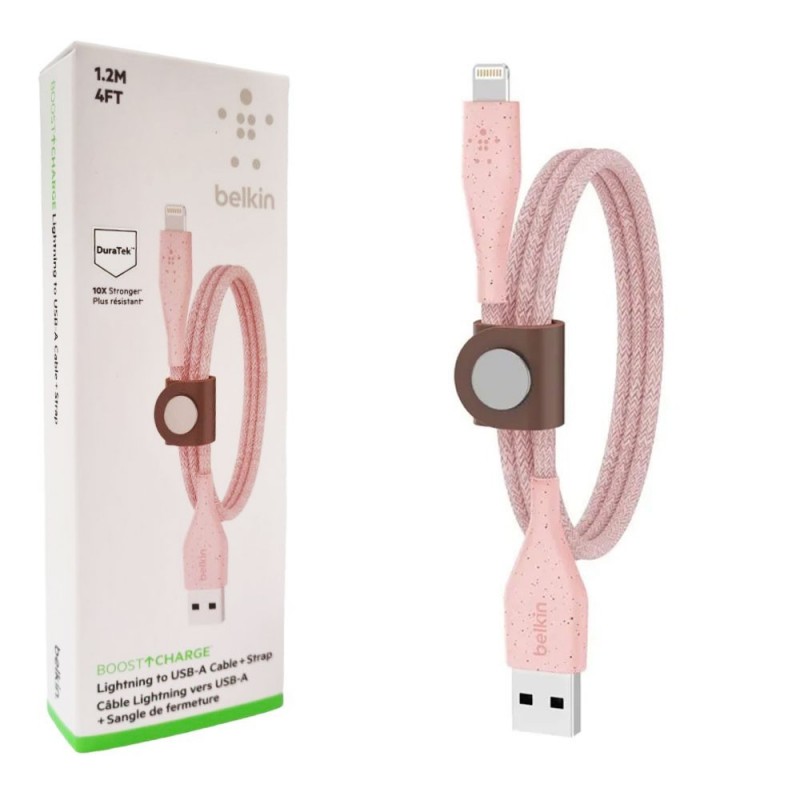 Belkin 1.2m Ultra-Resistant PVC Lightning USB Cable Pink