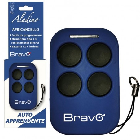 BRAVO Bravo ALADINO Telecomando Universale Programmabile Radiocomando 433 Mhz Per Codice Fisso for sale